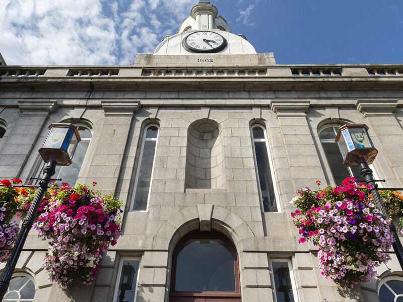 A close up of Inverurie Town Hall