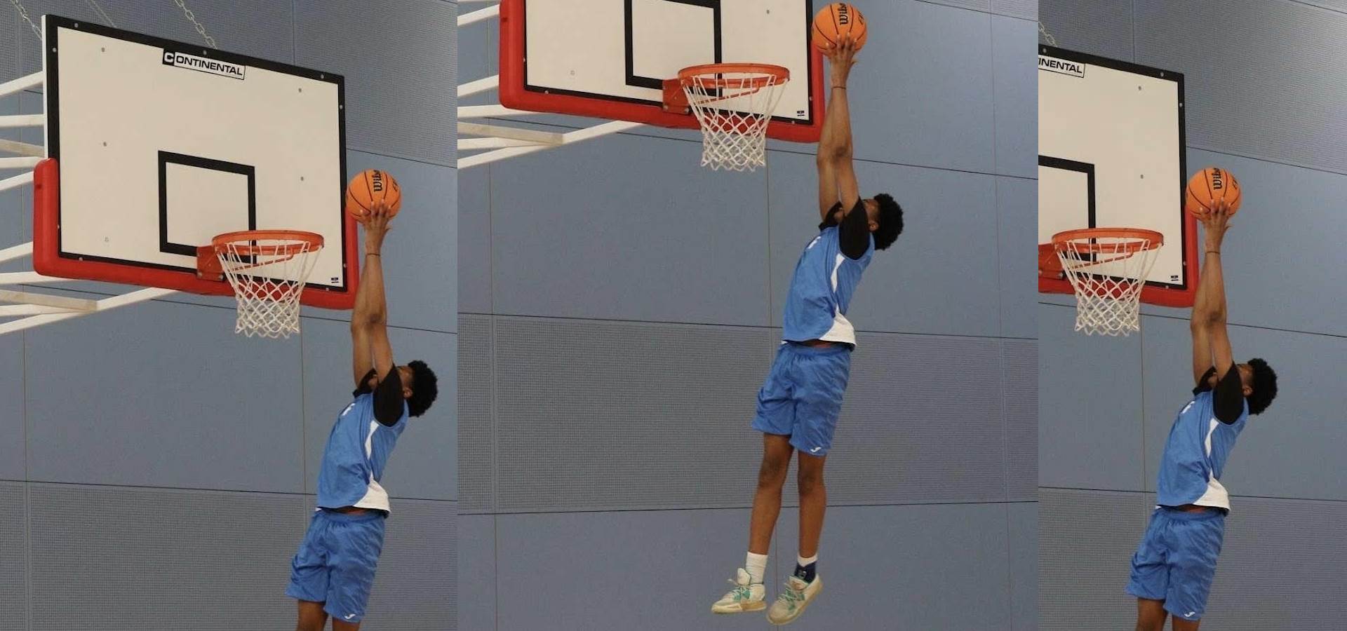 Mitchell Opurum playing basketball