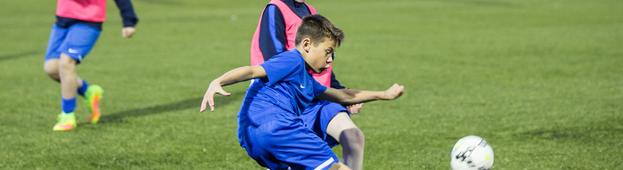 Football session on astroturf pitch