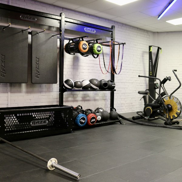 Some exercise equipment at Peterhead Leisure Centre