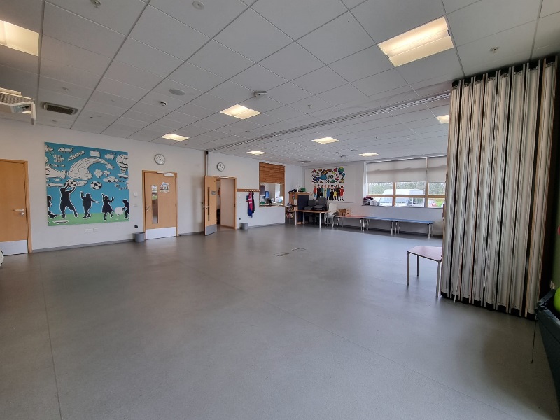 The multi-purpose room at Ellon Community Campus